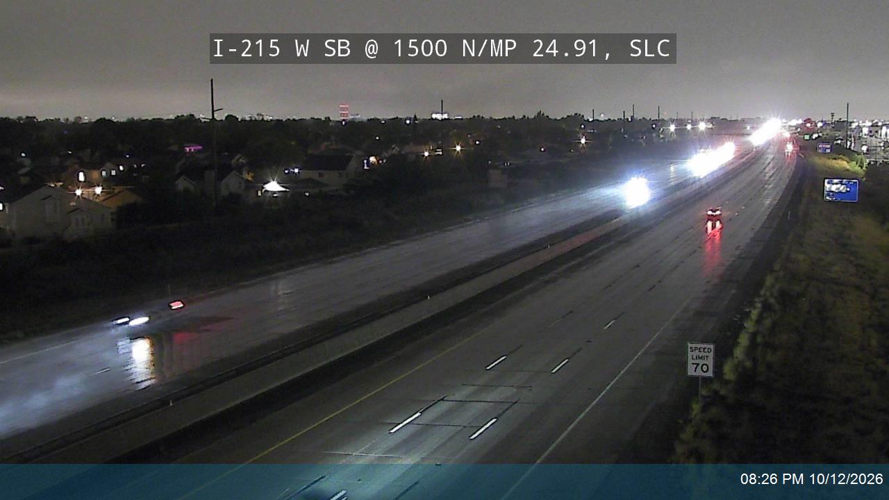 I-215 W SB @ 1500 N / MP 24.91, SLC