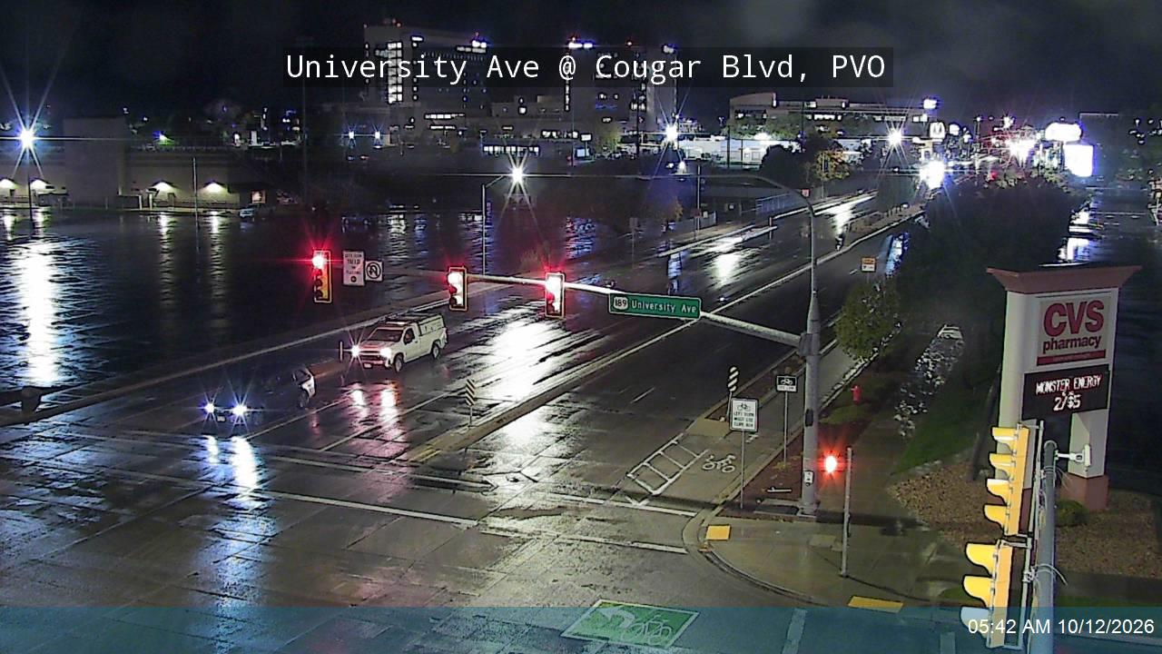 University Ave / US-189 @ Cougar Blvd / 1230 N, PVO
