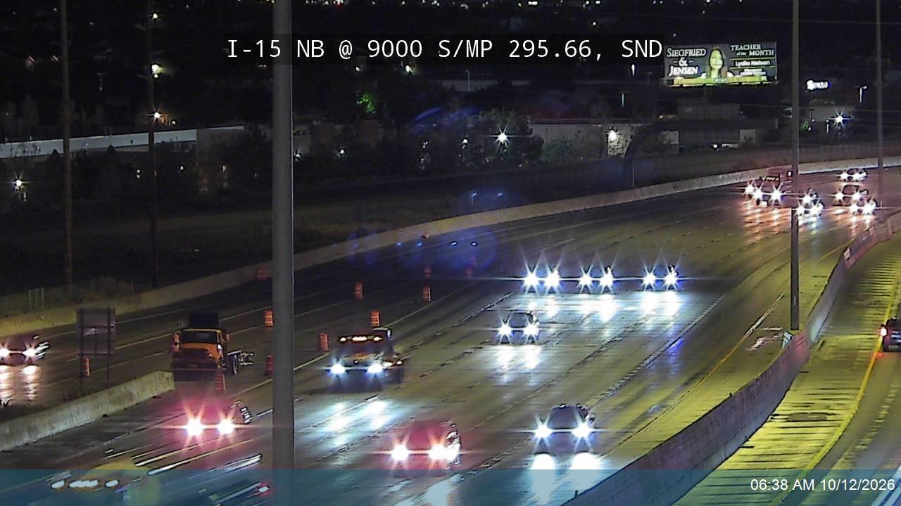 I-15 NB @ 9000 S / SR-209 / MP 295.66, SND
