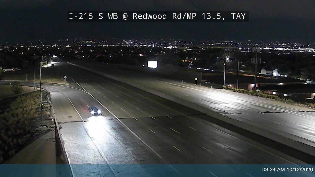 I-215 S WB @ Redwood Rd / SR-68 / MP 13.5, TAY