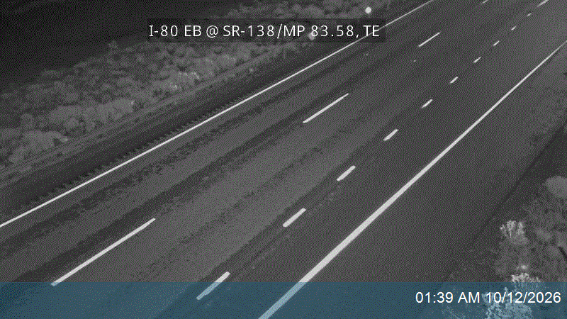 I-80 EB @ SR-138 / MP 83.58, TE