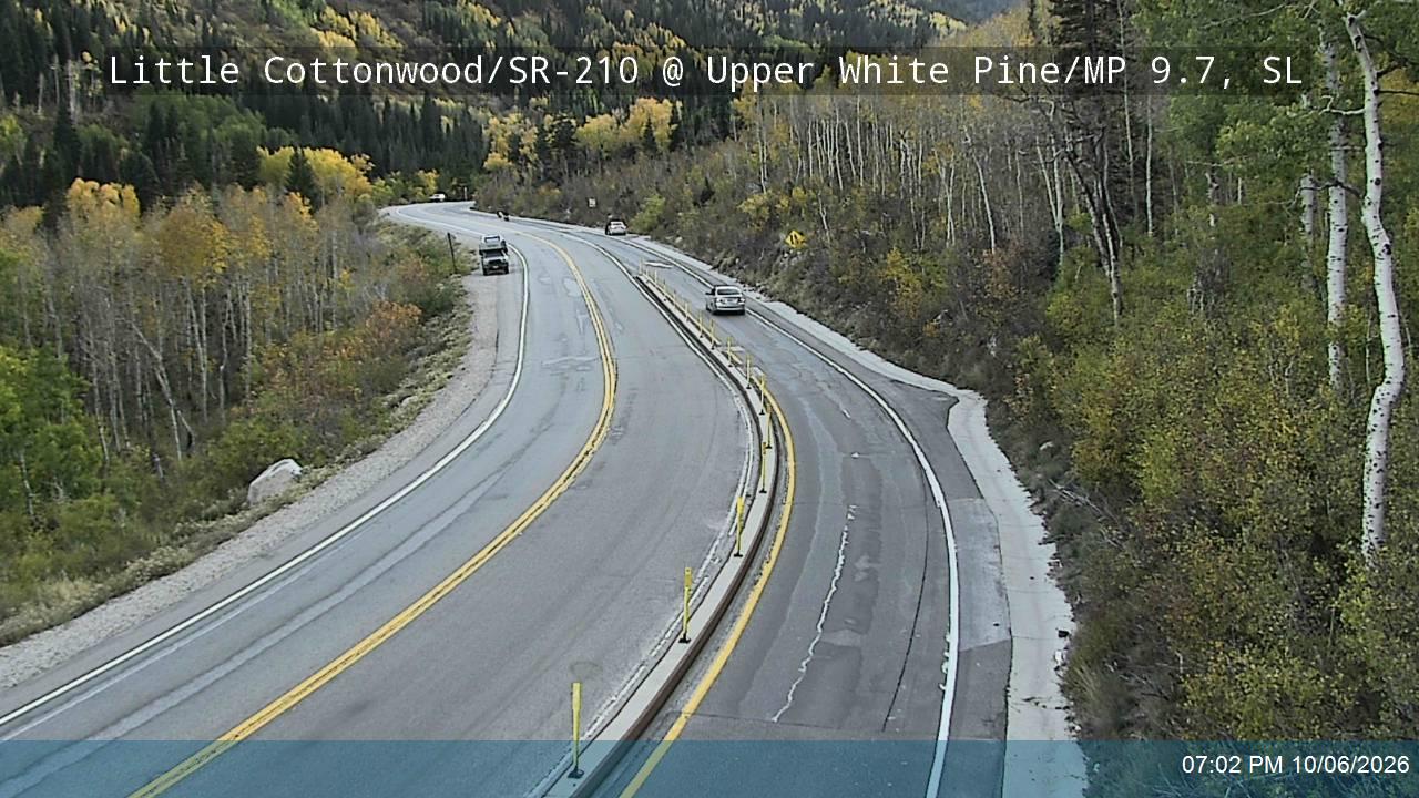 Little Cottonwood Rd / SR-210 WB @ Upper White Pine / MP 9.7, SL