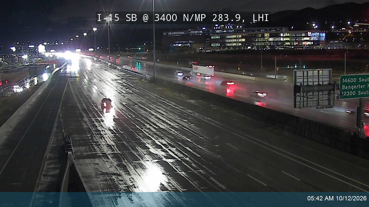 I-15 SB @ 3400 N / MP 283.9, LHI