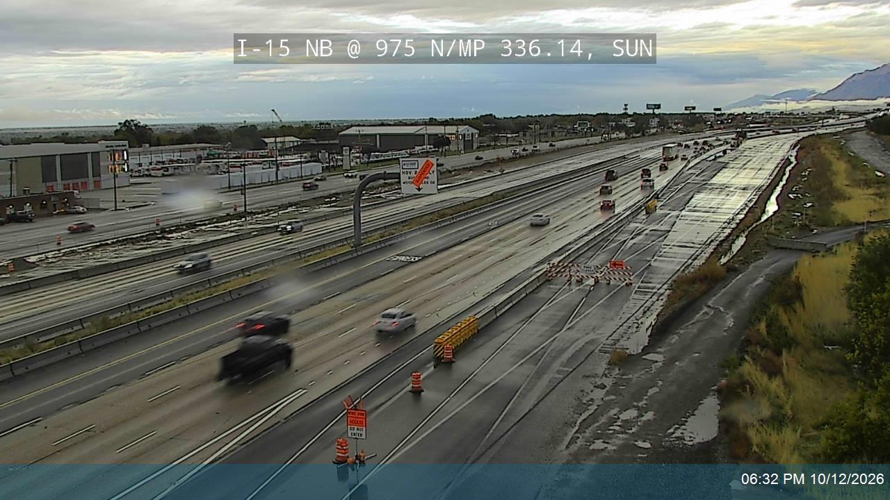 I-15 NB @ 975 N / MP 336.14, SUN