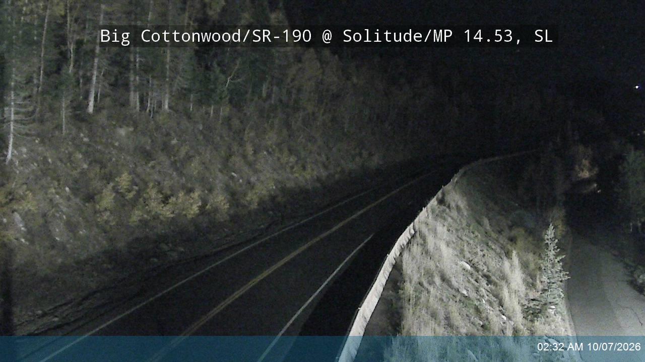Big Cottonwood Canyon Rd / SR-190 @ Solitude / MP 14.53, SL