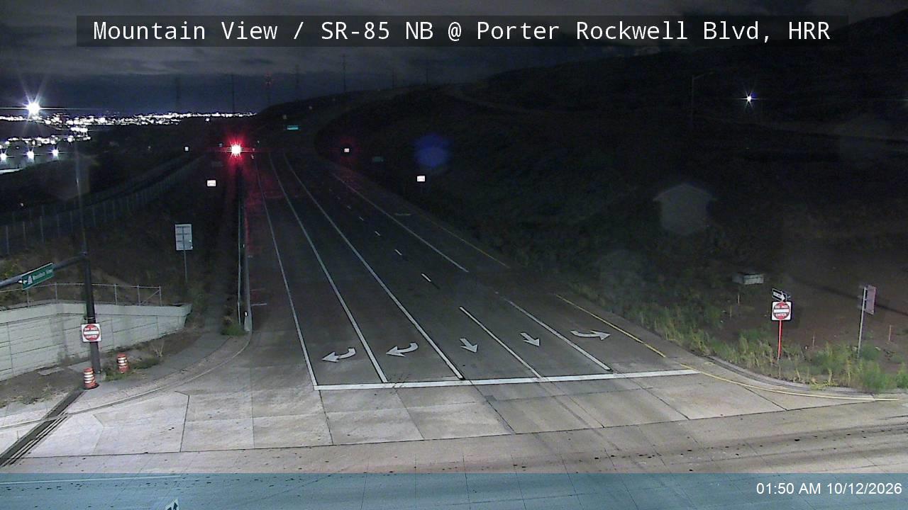 Mountain View / SR-85 NB @ Porter Rockwell Blvd, HRR