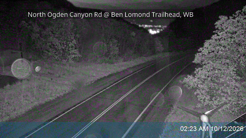 North Ogden Canyon Rd @ Ben Lomond Trailhead, WB