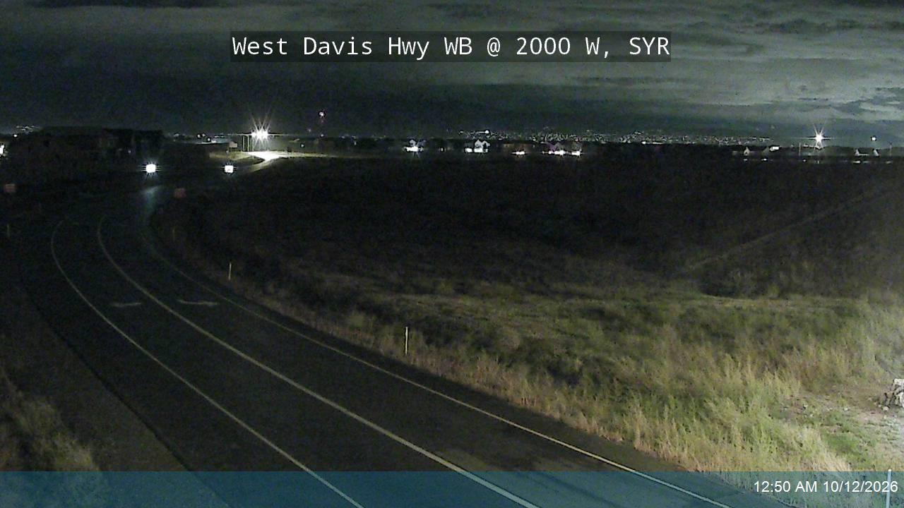 West Davis Hwy / SR-177 WB @ 2000 W / MP 12.11, SYR