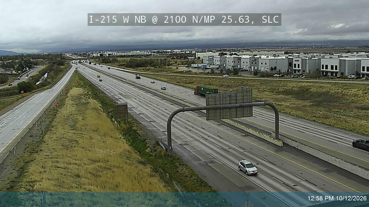 I-215 W NB @ 2100 N / MP 25.63, SLC