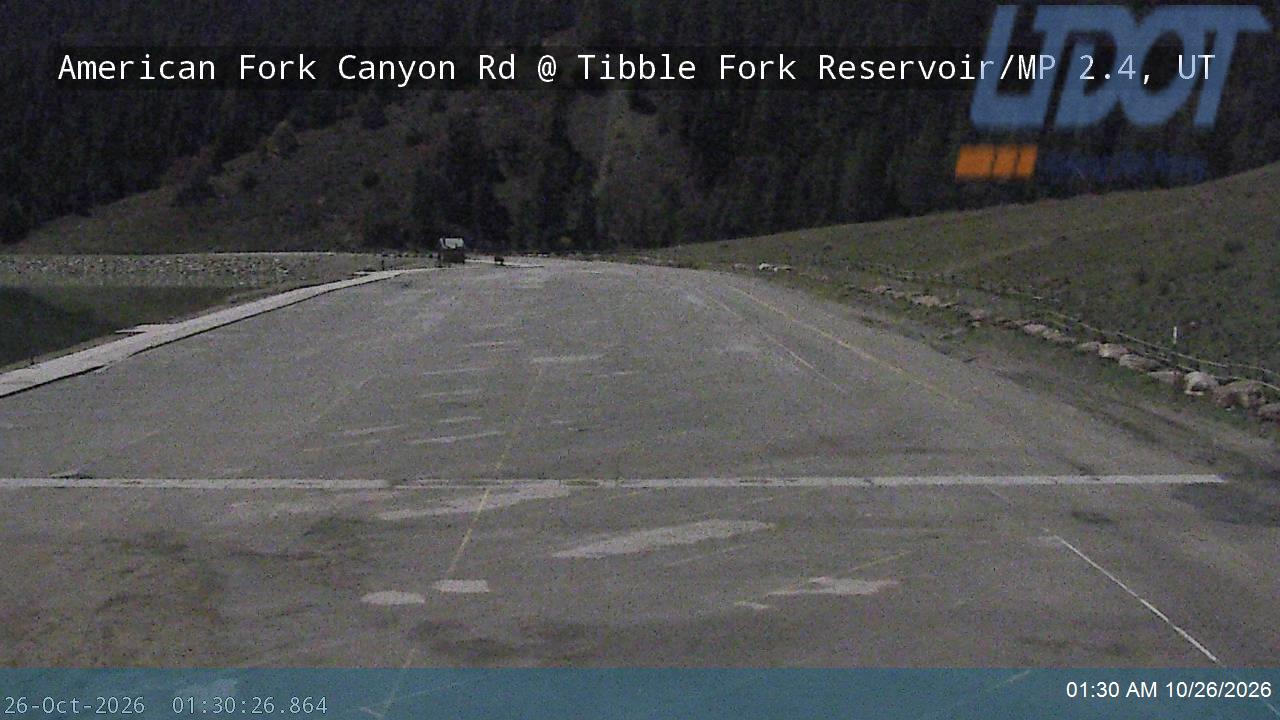 American Fork Canyon Rd / SR-144 @ Tibble Fork Reservoir / MP 2.4, UT