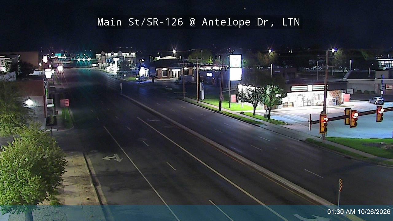 Main St / SR-126 @ Antelope Dr / SR-108, LTN