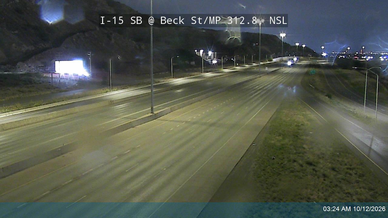 I-15 SB @ Beck St / US-89 / MP 312.8, NSL