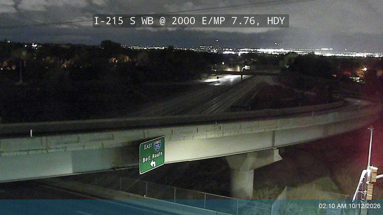 I-215 S WB @ 2000 E / Highland Dr / SR-152 / MP 7.76, HDY