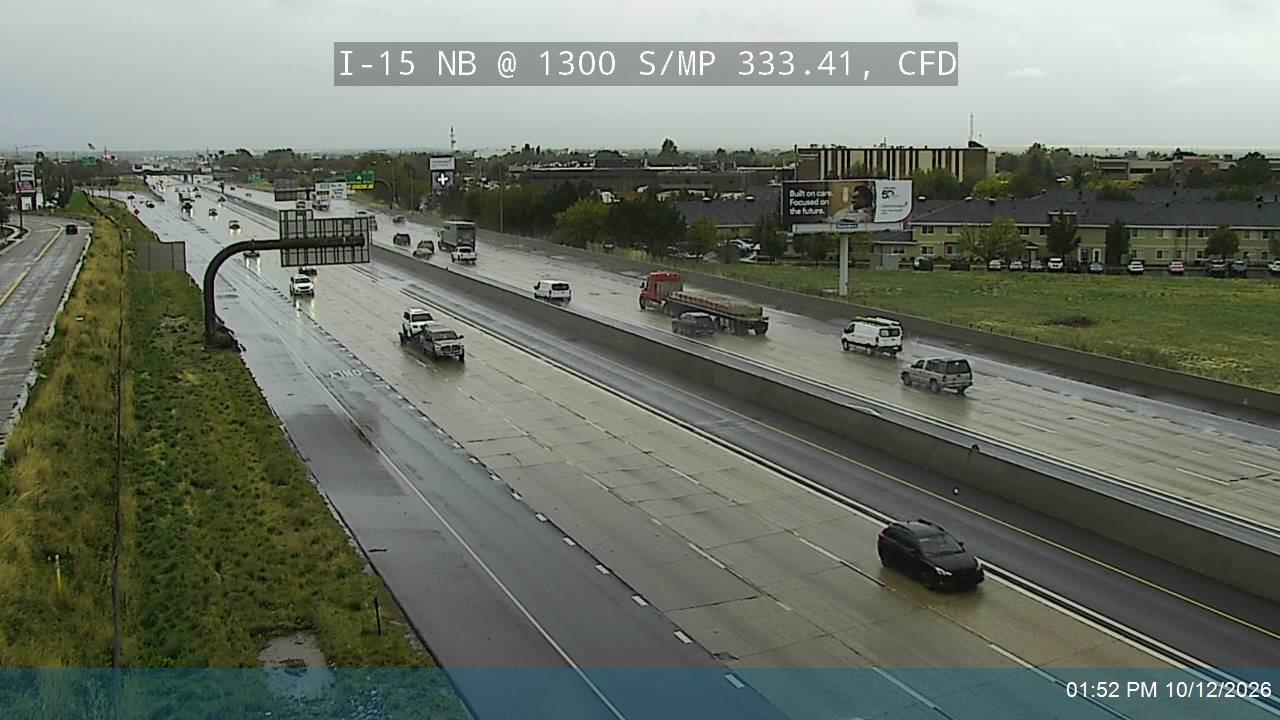 I-15 NB @ 1300 S / MP 333.41, CFD