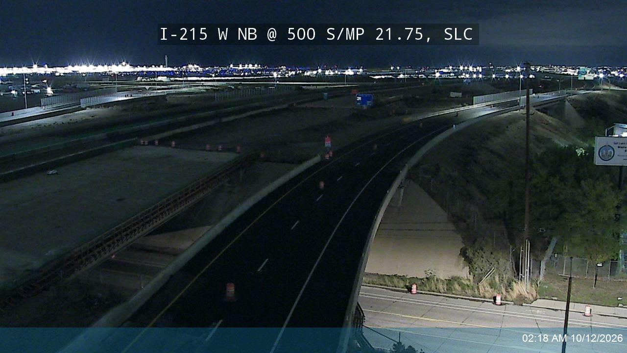 I-215 W NB @ 500 S / MP 21.75, SLC