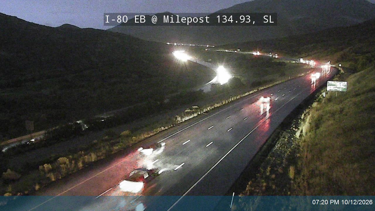 I-80 / Parleys Canyon EB @ Milepost 134.93, SL