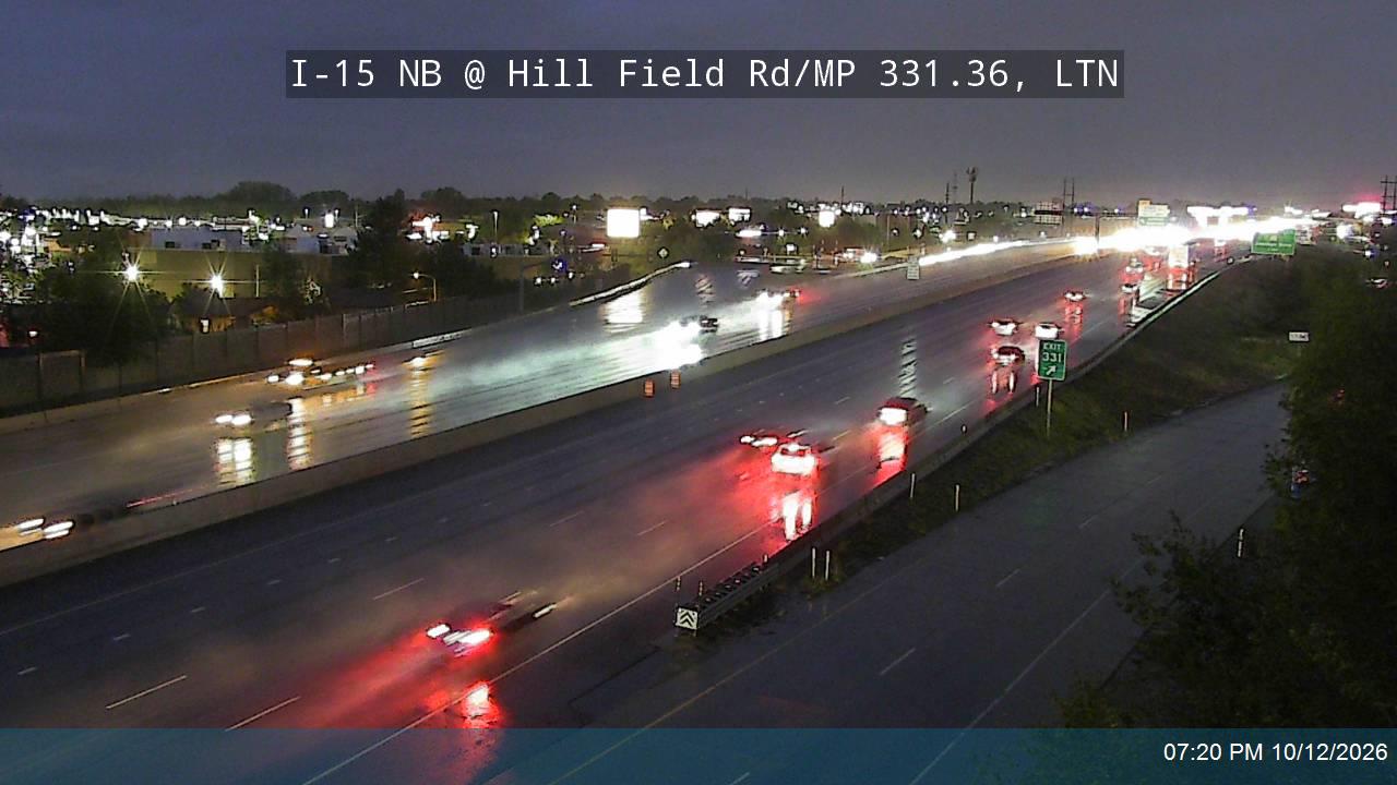 I-15 NB @ Hill Field Rd / 750 N / SR-232 / MP 331.36, LTN