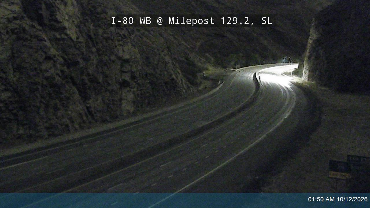 I-80 / Parleys Canyon WB @ Chain Up Area West / MP 129.2, SL