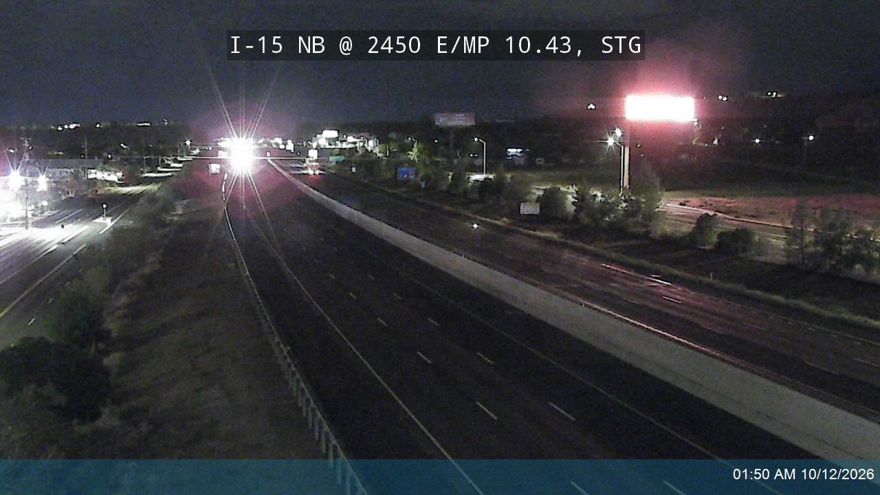 I-15 NB @ 2450 E / MP 10.43, STG