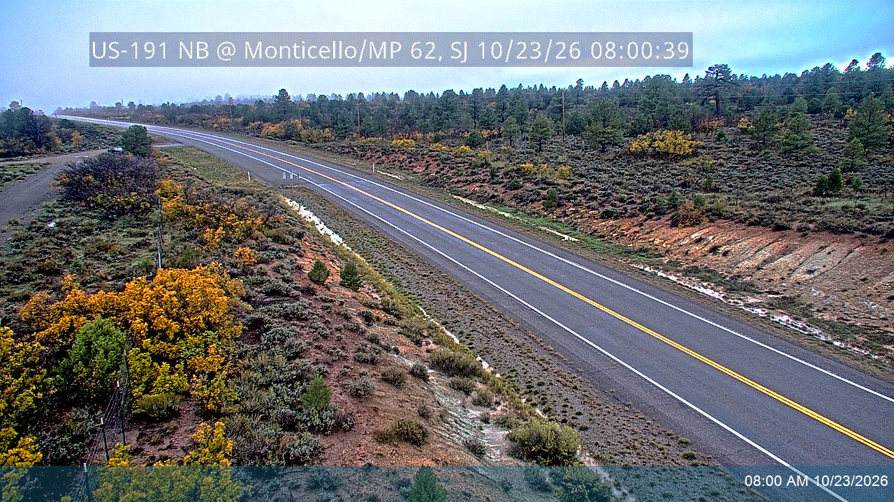 US-191 RWIS NB @ Monticello / MP 62, SJ
