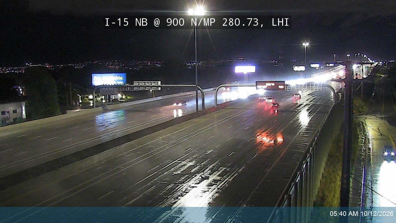I-15 NB @ 900 N / MP 280.73, LHI