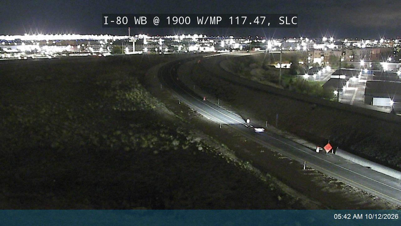 I-80 WB @ 1900 W / MP 117.47, SLC