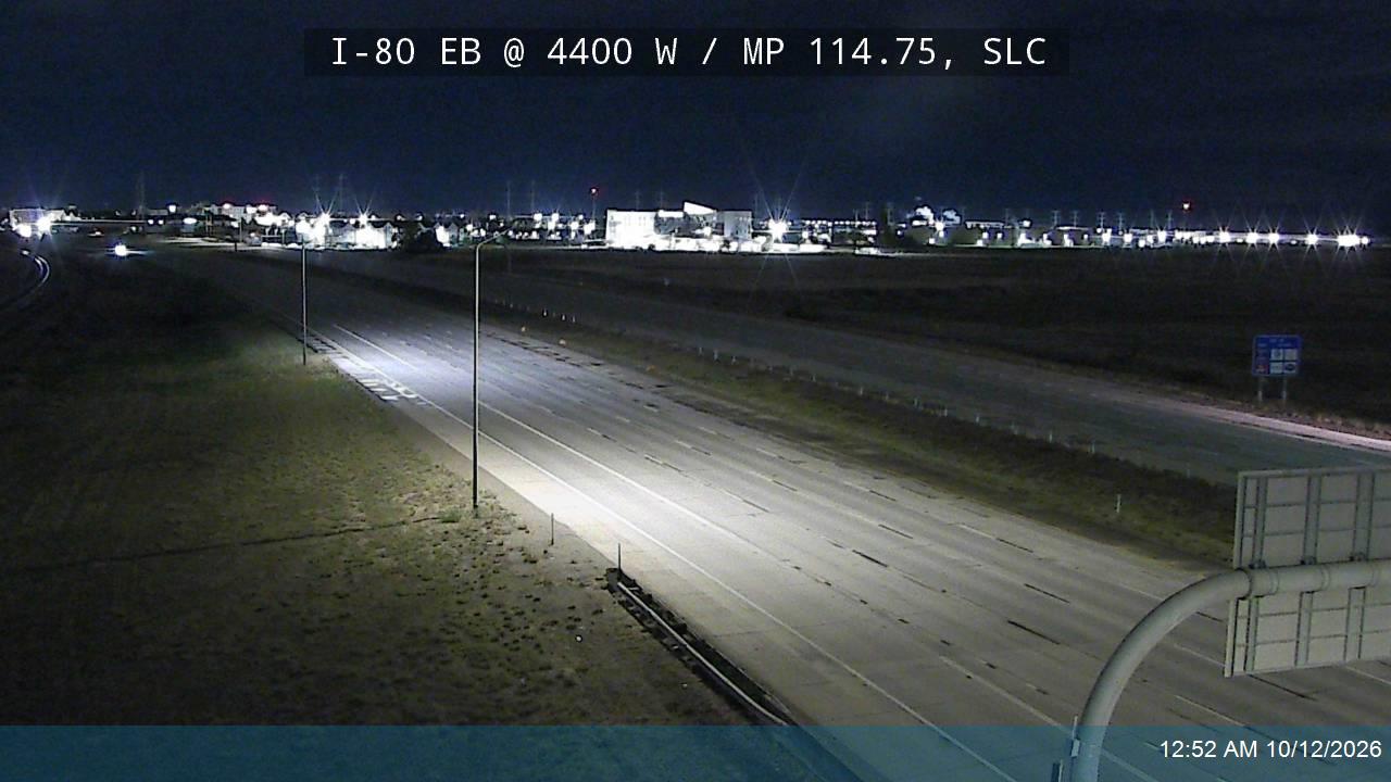I-80 EB @ 4400 W / MP 114.75, SLC
