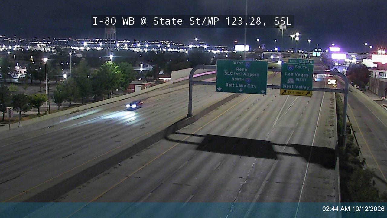 I-80 WB @ State St / US-89 / MP 123.28, SSL