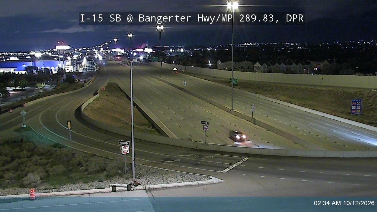 I-15 SB @ Bangerter Hwy / SR-154 / MP 289.83, DPR
