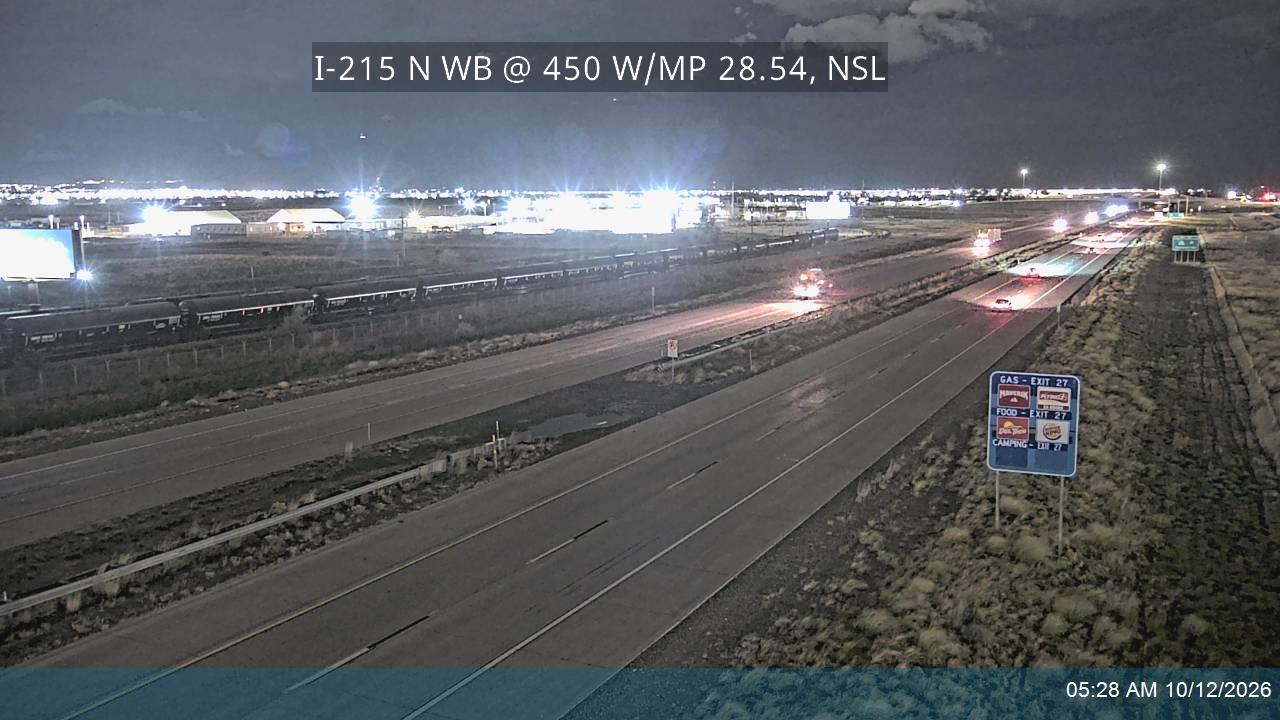 I-215 N WB @ 450 W / MP 28.54, NSL