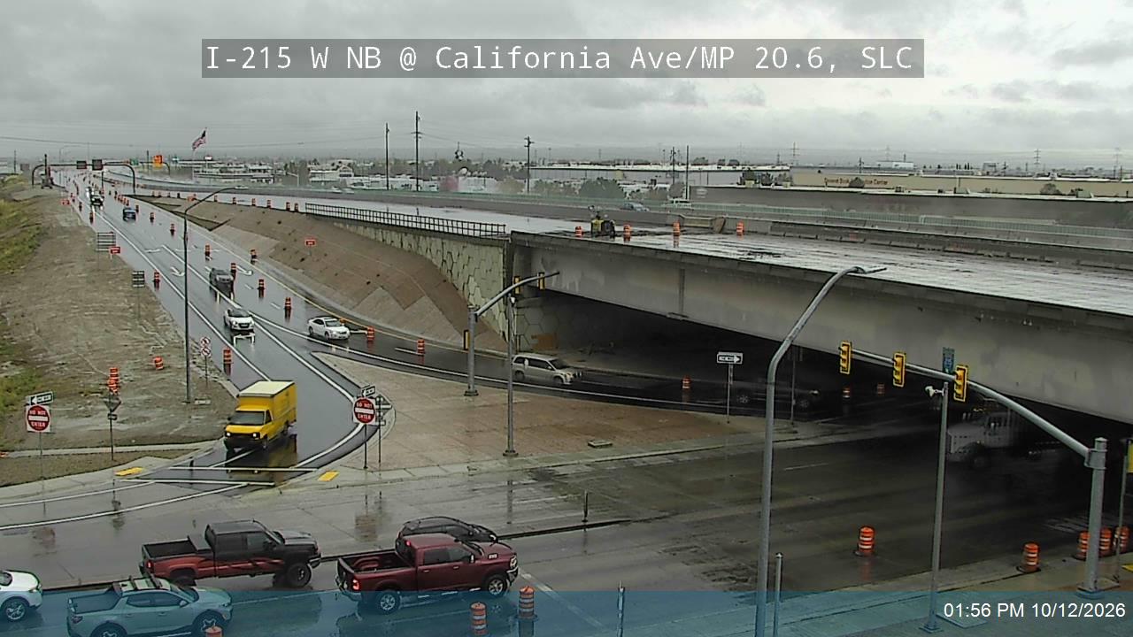 I-215 W NB @ California Ave / 1330 S / MP 20.6, SLC