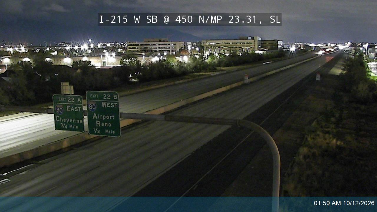 I-215 W SB @ 450 N / MP 23.31, SLC