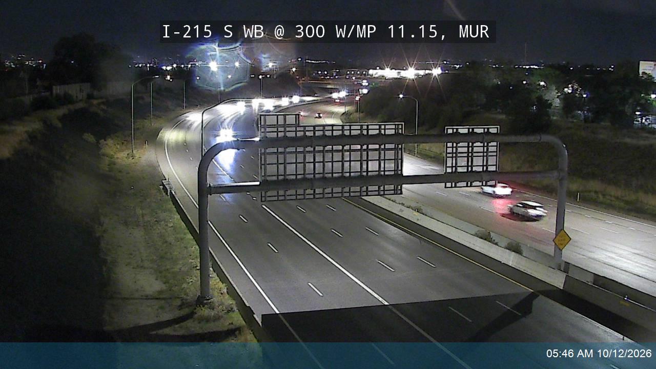 I-215 S WB @ 300 W / MP 11.15, MUR