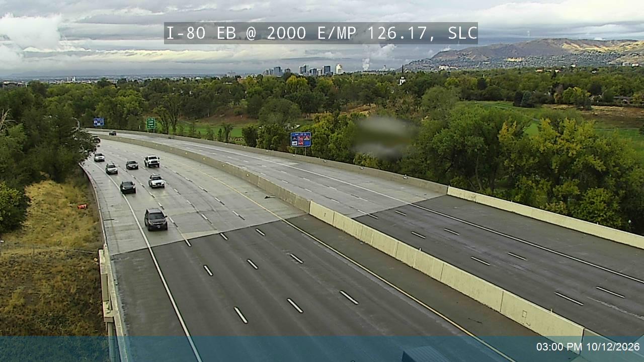 I-80 EB @ 2000 E / MP 126.17, SLC