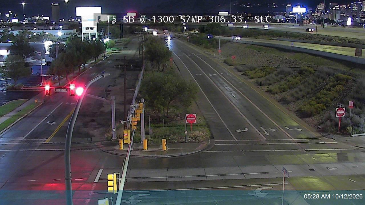 I-15 SB @ 1300 S / MP 306.33, SLC