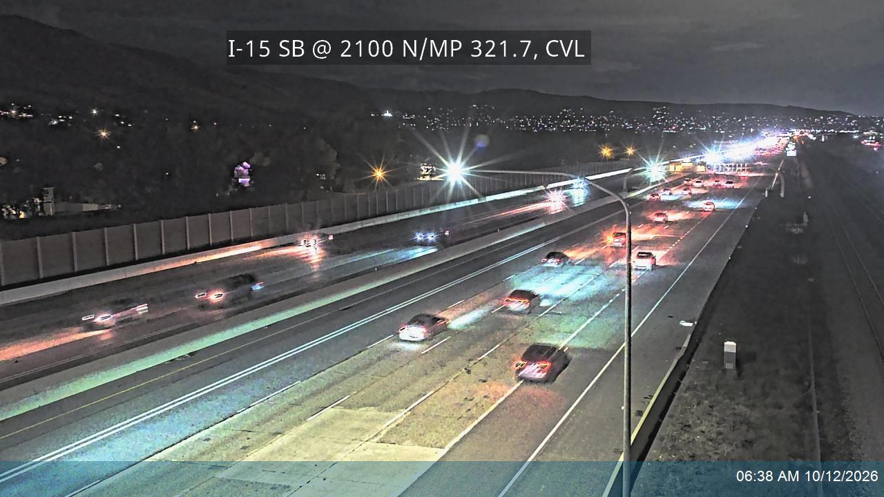 I-15 SB @ 2100 N / MP 321.7, CVL