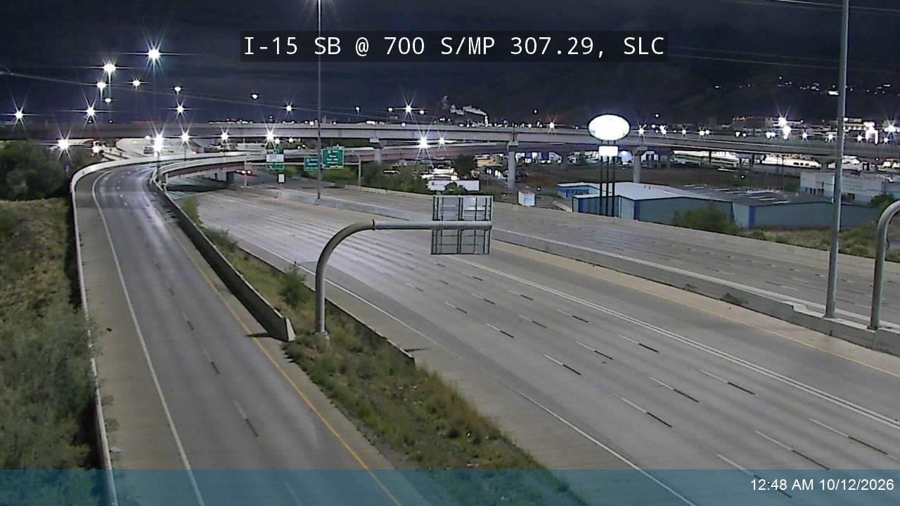 I-15 SB @ 700 S / MP 307.29, SLC