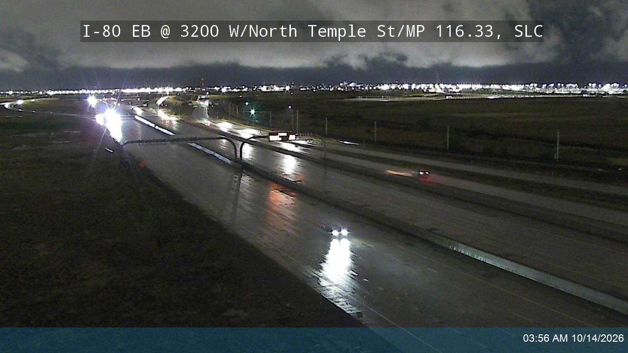 I-80 EB @ 3200 W / North Temple St / MP 116.33, SLC