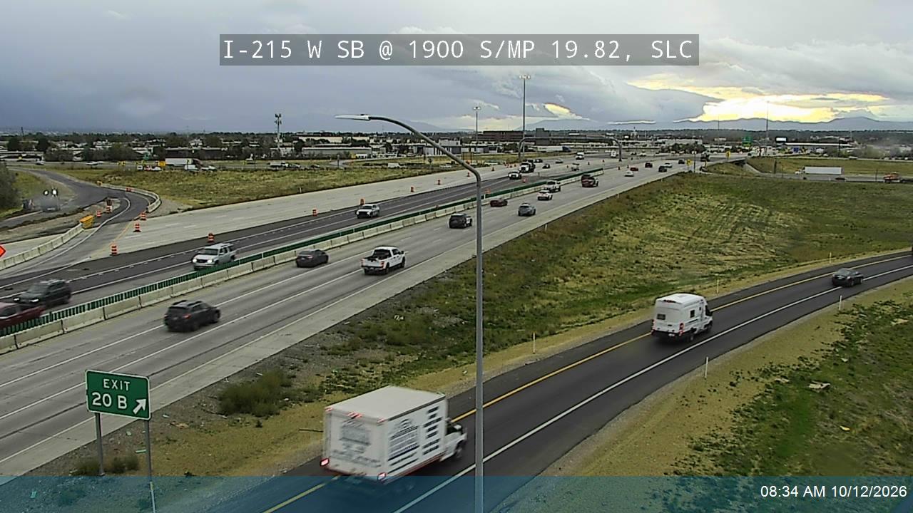 I-215 W SB @ 1900 S / MP 19.82, SLC