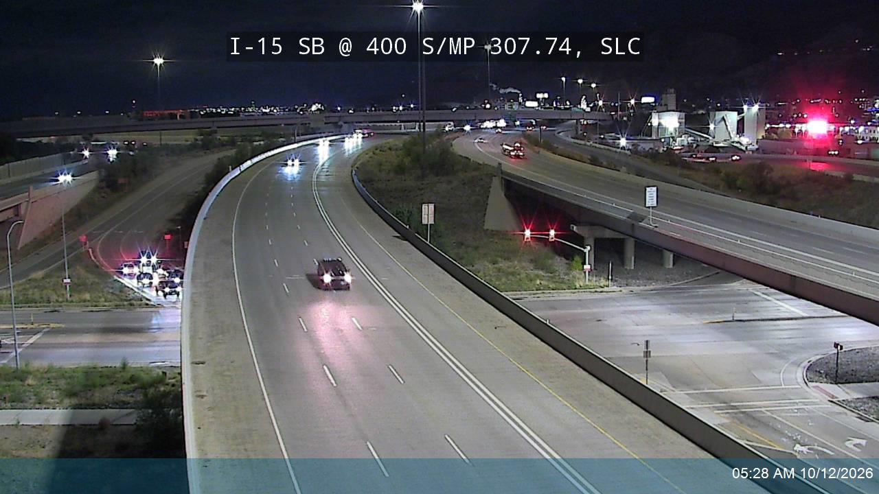 I-15 SB @ 400 S / MP 307.74, SLC