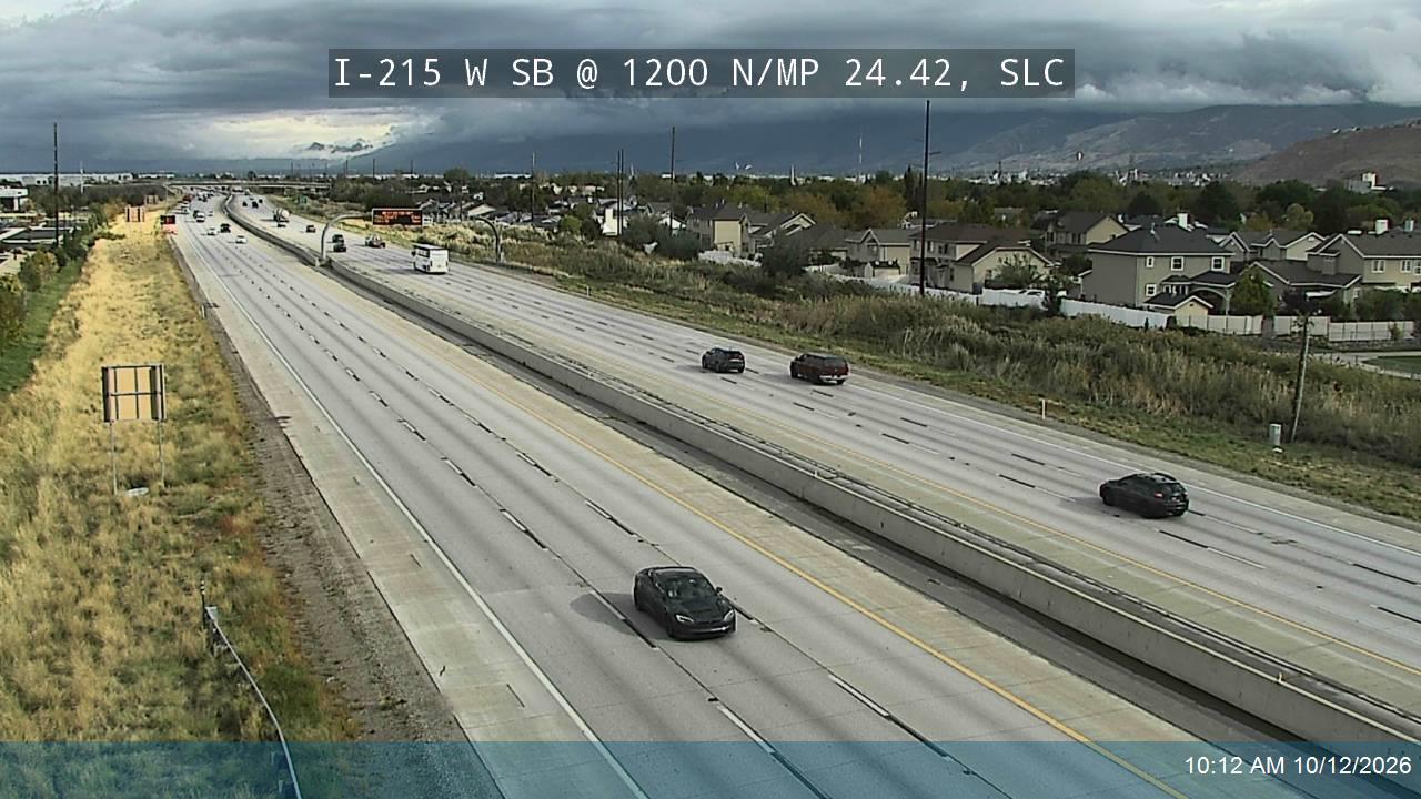 I-215 W SB @ 1200 N / MP 24.42, SLC
