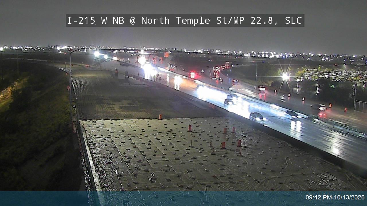 I-215 W NB @ North Temple St / MP 22.8, SLC