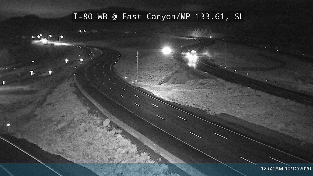 I-80 / Parleys Canyon WB @ East Canyon / SR-65 On-ramp / MP 133.61, SL