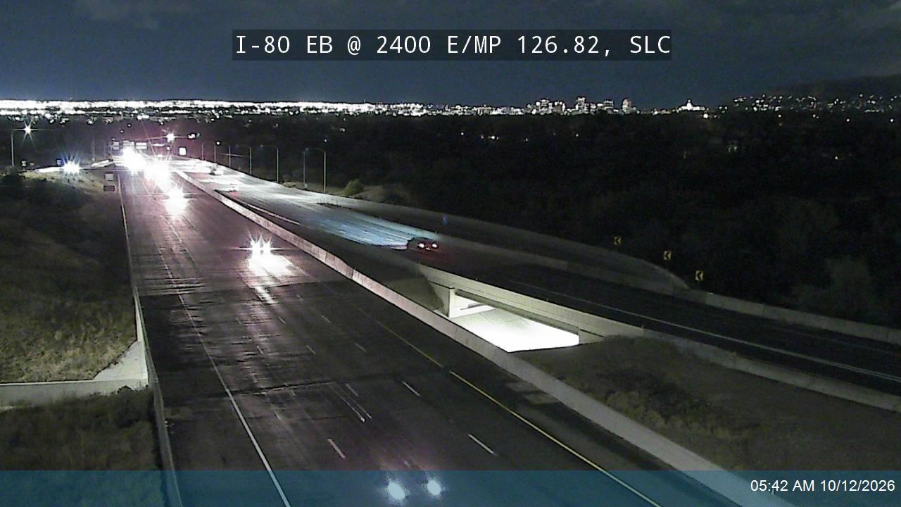 I-80 EB @ 2400 E / MP 126.82, SLC