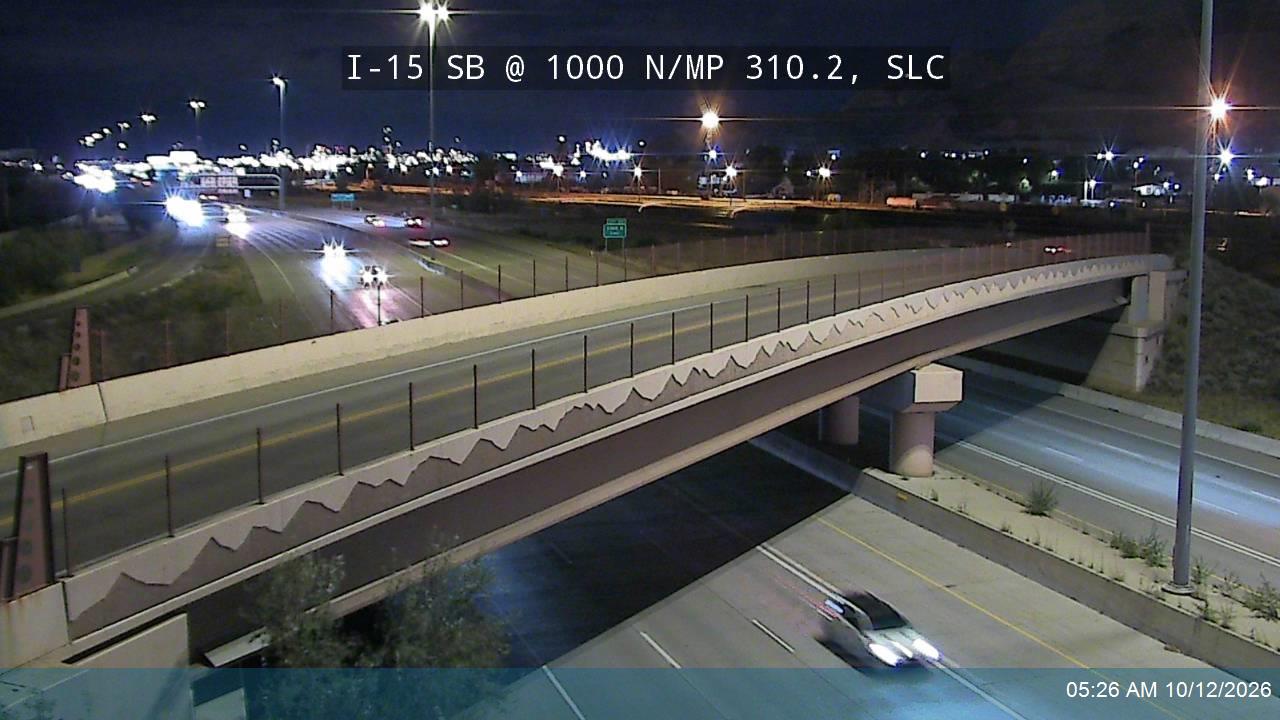 I-15 SB @ 1000 N / MP 310.2, SLC