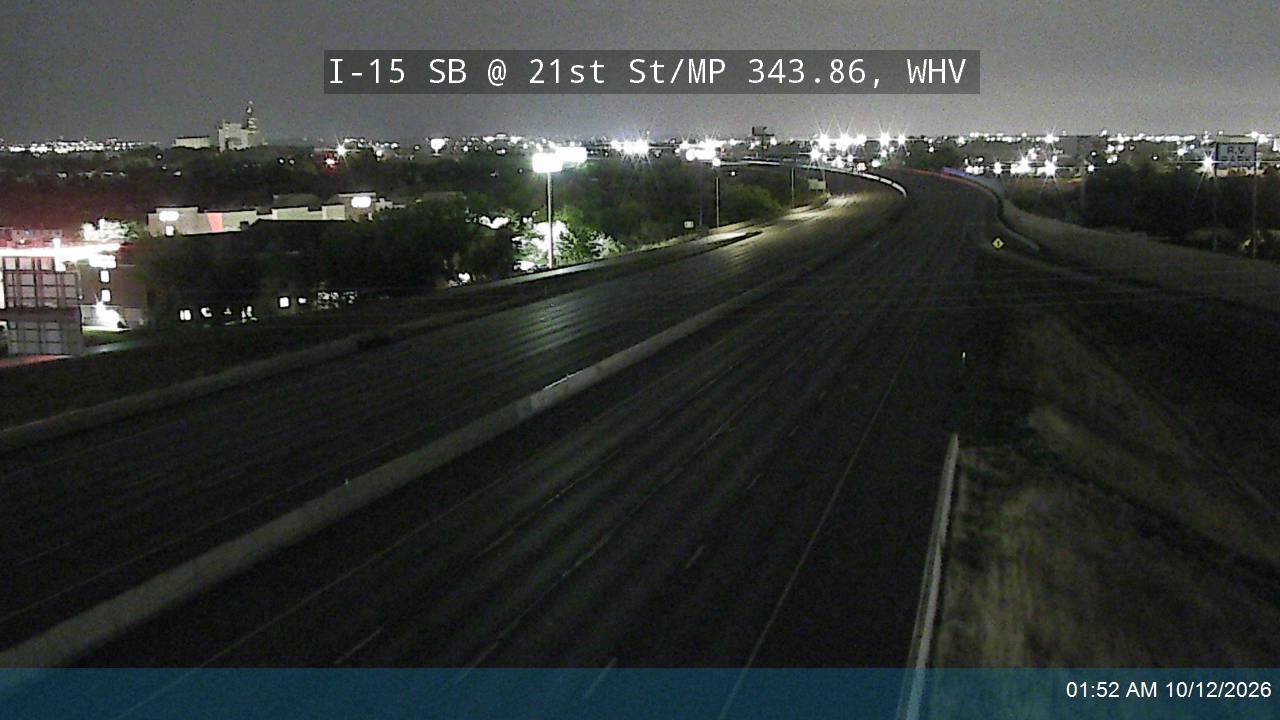 I-15 SB @ 21st St / SR-104 / MP 343.86, WHV