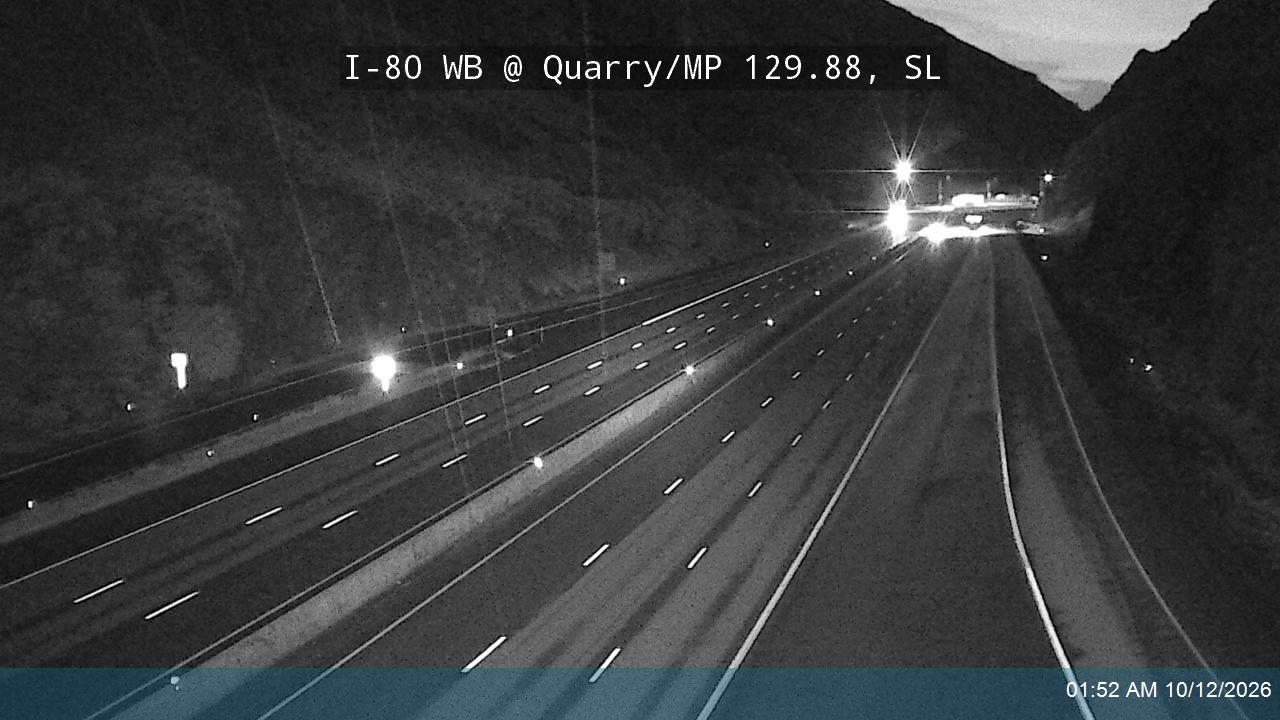 I-80 / Parleys Canyon WB @ Quarry / MP 129.88, SL