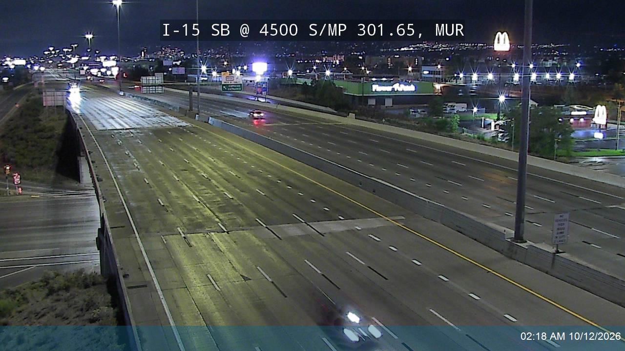 I-15 SB @ 4500 S / SR-266 / MP 301.65, MUR