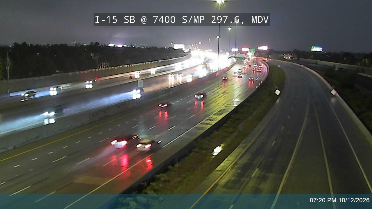 I-15 SB @ 7400 S / MP 297.6, MDV