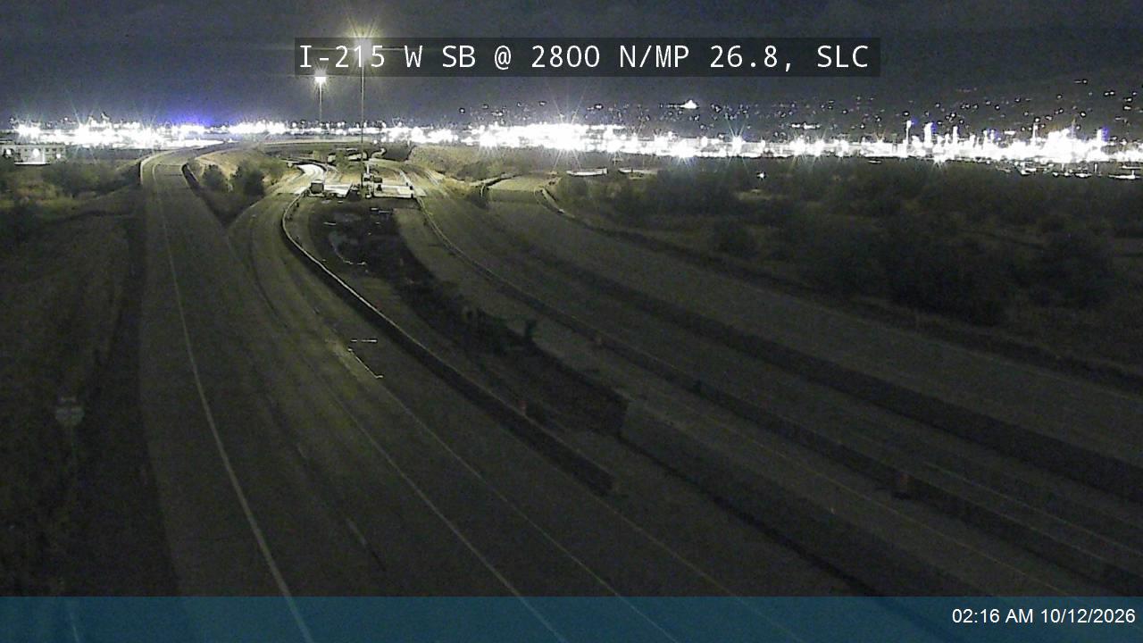 I-215 W SB @ 2800 N / MP 26.8, SLC